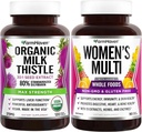 FarmHaven Milk Thistle Capsules and Multivitamine for Women 22 Essential Nutriënts, Fruits & Veggies Womens MultiVitual 