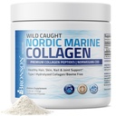 Bronson Marine Collageen Peptides Gehydrolyseerde Proteïne Poeder 100% Wild Gevangen Nordic Cod Geverifieerde Duurzame Bron voor gewrichten Huidhaar Nagels & Bones 150g (5.29oz)