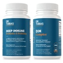 Dr. Tobias Deep Immune Probiotica & Prebiotica en DIM Complex, ondersteunt de spijsverteringsgezondheid, Gut Immune functie, Hormone balans voor vrouwen en mannen