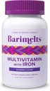 BariMelts Bariatrische multivitamine met ijzer - 1 maand aanbod (60 snel oplossende tabletten) - Suikervrij - Post-Op Bariatrische vitamines - Natuurlijke bosbessensmaak