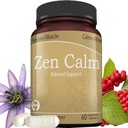 Zen Calm Stress Adrenal Support Supplement Organic Adaptogenic Herbs - Magnesium, B Vitamines, GABA & More to Support a Natural Calm. Niet-Drowsy. Niet-GMO (60 Veggiecaps)