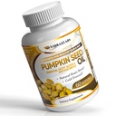 vibraxlabs Pompoenzaadolie - 100% koud geperst Pure 1000mg Extractie - Best voor haargroei, Jonger uitziende huid & gezicht, Blaas controle supplement, 60 Softgels