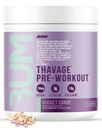 RAW Pre Workout Powder, Thavage (Rocket Candy) - Chris Bumstead Sports Supplément nutrition pour les hommes et les femmes - CbumPreworkout pour travailler dehors, l'hydratation, la concentration mentale et l'énergie - 40 services