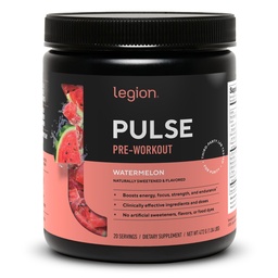 LEGION- Alle natuurlijke stikstofoxide Voorbehandeling Drink om energie te stimuleren, Creatine Vrij, Natuurlijk Zoet, Beta Alanine, Citrulline, Alpha GPC (Watermeloen)