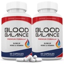 Justified Laboratories (2 Pack Blood Balance Advanced Formula 620MG Formulesupplement Pillen 120 Capsules