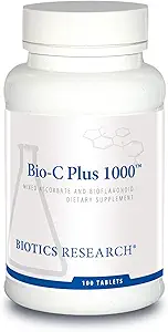 Biotics Research Bio C Plus 1000 Antioxidant, High Potency, Bioflavonoids, Supports Healthy Immune Response, Builds Collagen, Healthy Skin, Cartilage and Joint Support 100 Tablets