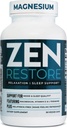 Nutrologie Zen Restore Magnesium Supplement, 400 mg Magnesium Malate per dosis met vitamine D3, L-Theanine, bevordert ontspanning, spierherstel en bijniergezondheid, hoge absorptiesupplement, 30 porties