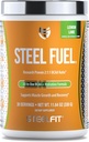 SteelFit Steel Carburant BCAAs Amino Acides Poudre pour accélérer la croissance musculaire et l'endurance améliorée - 30 portions dans la chaux de citron - BCAA Suppléments Poudre pour électrolytes et récupération
