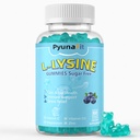 Gommies L-Lysine 1000mg, 5 en 1 Force supplémentaire pour le soutien immunitaire, la peau et la santé des lèvres, Supplément Lysine à croquer pour les enfants adultes, 60 Nombre