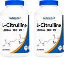 Nutricost L-Citrulline 750 mg, 180 capsules (2 flessen)