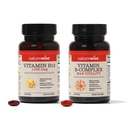 NatureWise Vitamine B12 1.000 mcg en vitamine B Complex voor cellulaire energie, geestelijke helderheid, maximale vitaliteit - 60 Softgels Elk