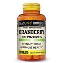MASON NATUURLIJKE Cranberry met Probiotische, 2 maanden aanbod, hoog geconcentreerd, Ondersteunt Normale Immune Health & Urinary System, 60 tabletten