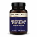 Dr. Mercola Serrapeptase Enzymen - Ondersteunt gezonde Cellulaire Functie - Vertraagde Release - Non-GMO, Glutenvrije & Sojavrije - 60 Capsules