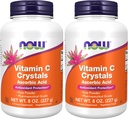 NOW Supplementen, Vitamine Kristallen (Ascorbinezuur) Poeder, Antioxidant Bescherming*, 8-Ounce (Pack of 2)
