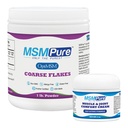KALA GEZONDHEID MSMPure Coarse Flakes 1lb en Muscle & Joint Cream 2oz Bundle