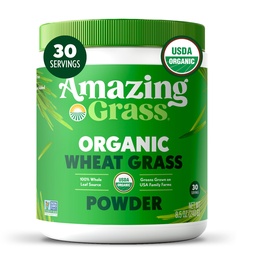 Verbazingwekkend gras Tarwegras poeder: 100% Whole-Leaf Tarwegras poeder voor energie, Detox & Immunity Support, Chlorofyl Het verstrekken van groen, 30 porties