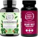 Gelukkige gezonde Hippie Beetwortel Capsules & Organic Ashwagandha Stress Support Supplement Capsules