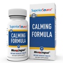 Source supérieure Formule calmante, L-Theanine, Melatonine, sous la langue Dissolve rapide MicroLingual Comprimés, 60 Ct, 5-HTP pour la conversion améliorée de la sérotonine, le soutien du sommeil, non-OGM