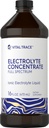 Carlyle Électrolyte Concentré de 16 fl oz de plein spectre ionique Électrolyte liquide ionisé non-OGM et sans gluten formule ionisée par trace vitale