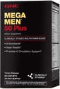 GNC Mega Men 50 Plus Multivitamine Caplets, klinisch bewezen, hart en prostaat gezondheid, B vitamines, Saw Palmetto, geheugen, vitamine D-3, 60 telling