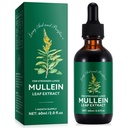 Mullein druppels voor Lungs 2 Fl Oz - Mullein Leaf Extract voor Longen met Chlorofyl - Natural Herbal Supplement voor Lung Cleanse, Respiratory Support, Boosts Immunity, Digestive Wellness