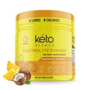 Keto Vitals Electrolytes Poudre - Sans sucre Kéto Electrolytes Poudre avec Potassium, Magnésium, Sodium, et Calcium - Sans sucre Electrolyte Buvez Mix & Poudre d'hydratation, 60 portions, noix de coco ananas