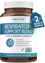Respiratory Lung Health Supplement - Verkwikkende Long Support Supplement Helpt ondersteuning Clear Airways Slijm Verwijdering en Seizoensgebonden of het jaar Ronde Detox - Vegan Herbal Non-GMO Formule (2 maanden aanbod)