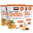 Force Factor Better Kurkuma Joint Support Supplement voor extra sterkte Joint Health, met HydroCurc Kurkuma Curcumin met zwarte peper voor Superior Absorptie, Fruit Splash, 180 Zachte Kauwen