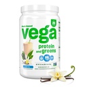 Vega Protéines et Verts Protéines Poudre, Vanille - 20g Protéines végétales plus légumes, végétalien, non OGM, protéines de pois pour les femmes et les hommes, 21.7 Ounce (Packaging May Vary)