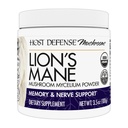 Host Defense Lion's Mane Powder - Brain Health Support Supplement - Mushroom Supplement to Support Focus & Memory Function - Immune & Nervus System Support Supplement - 3.5 oz (66 Servings)