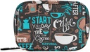 Pillen Case Grappig Koffie pil Box 7 Dag pil Case Bag Travel pil Organizer Tas met rits draagbare Weekly Case Compacte grootte voor vitamine supplement houder