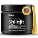 Kobix Pure Himalayan Shilajit Resin, Haute Puissance Nutritionnelle, 85+ Trace Minerals Humic & Fulvic Acid, Immune Support pour les hommes et les femmes, 3ème Parti US Lab testé- 30g