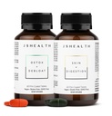 JSHealth Vitaminen Digestie Ondersteuning Bundel - Inclusief Detox + Debloat Liver Health Formula & Skin + Digestie Supplementen