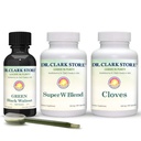 Dr Clark Store Intestine Support & Cleanse Kit - met Original Green Tinctture van Black Walnut Hulls, Wormwood, en Cloves-Helps Onderhoud Optimum Intestinal Functie
