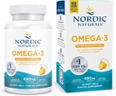 Nordic Naturals Omega-3 in visgelatine, citroensmaak - 60 Fish Gels - 690 mg Omega-3 - Fish Oil - EPA & DHA - Immune Support, Brain & Heart Health, Optimal Wellness - Non-GMO - 30 Servers