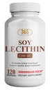 GEZONDHEID LFE Lecithin 1200mg, Hoge Potentie, 120 Softgels, Natuurlijke combinatie van essentiële vetzuren ter ondersteuning van hersenen & zenuwfunctie- Lecithin Food Grade, 1200mg per portie, Dieetsupplement