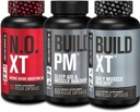 Ge Jacked Factory AM & PM Muscle Building Stack - N.O. XT, Build XT, & Build PM
