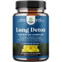 Lung Detox Mullein Leaf Capsules - Purifying Mullein Lung Cleanse Complex with NAC Quercetin & Cordyceps Extracts - Leaf Herb Respiratory Supplement for Sinus Immunity & Ademondersteuning 60ct