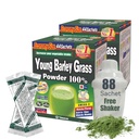 Yamamoto Kanpoh YAMAKAN Young Barley Grass Powder, Grass Juice Rijk aan mineralen, vitamines en plantaardige eiwitten voor vrouwen en mannen, gerstgras sap poeder uit Japan, niet GGO 88 draagbare sachets