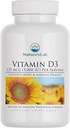 Nature's Lab Vitamine D3 5000 UI 180ct (6 mois d'approvisionnement) pour le soutien immunitaire et les os sains sans gluten, non OGM