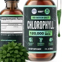 HERBIFY Chlorofyl Drops - Liquid Chlorofyl for Energy Boost & Immuun System Support - Made in USA - Chlorofyl Liquid Drops for Body Detox, Internal Deodorant & Enhance Skin - 2 Oz