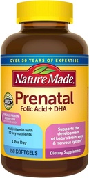 Nature Made Prenatal + Dha 200 mg Dieetsupplement (Netcount 150 Soft Gels), 150Count ()