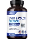 Lever detox & Colon Reiniging - 2X Sterker - Lever reinigen Detox & Repair - Colon Cleanser & Detox - Premium Milk Thistle Supplement - Mannen & Women - Vegan 90 Capsules