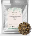 Starwest Botanicals Fleurs de camomille biologique entières - Feuille sèche de feuille d'herbe pour thé, lotions à base de plantes, et cuisson, Source d'Egypte, Certifié Kosher, Non-OGM - Bulk 1 lb sac
