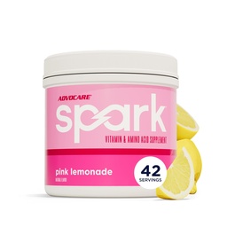 Advocare Spark - Energie Drink Mix - Vitamine & Aminozuur Supplement - Ondersteunt Energie & Focus - Draagbare Immune Ondersteuning - Suikervrije - Roze Limonade (10,5 oz)