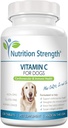 Vitamine C pour chiens pour soutenir la santé cardiovasculaire, aider à renforcer le système immunitaire, stimuler les défenses radicales libres et soutenir la synthèse collagène, 120 comprimés à croquer