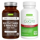 Multivitamine & mineralen voor mannen + hoge absorptie CoQ10 100mg 120 Softgels Energy Bundle, Sustained Release Advanced Multivitamine + CoQ10 met Vitamine E & D-Limonene, door Igennus