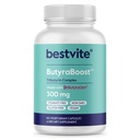 BESTVITE ButyraBoost 300mg Tributyrin Complex (60 Vegetarian Capsules) - No Stearates - Vegan - Non GMO - Gluten Free - Butyrate Gut Health Supplement
