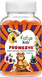 kids PRONEZYA Immuun systeem Booster Gummies met dierlijke vorm - Immuun systeem ondersteuning vitamines supplement voor volwassenen & kinderen Propolis, Echinacea, vitamine C, vlierbessen, 5000mg-30 telling(Pack of 1)