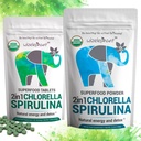 Chlorella Spirulina Powder Organic + Spirulina Chlorella Tablets 